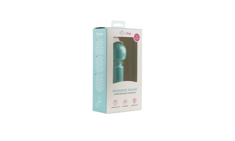 Mini Vibe Wand Vibrator - Aqua - Image 7