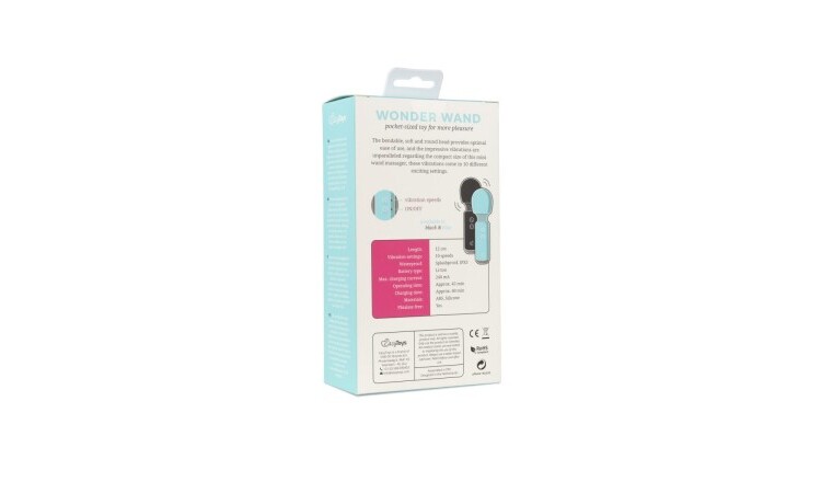 Mini Vibe Wand Vibrator - Aqua - Image 8