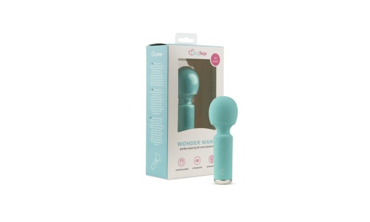 Mini Vibe Wand Vibrator - Aqua - Image 9