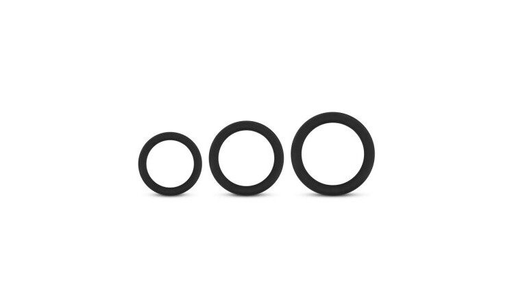 Silicone Cock Ring 3- piece set - Image 1