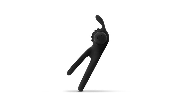 Share Ring - Double Vibrating Cock Ring with Rabbit Ears - Image 2