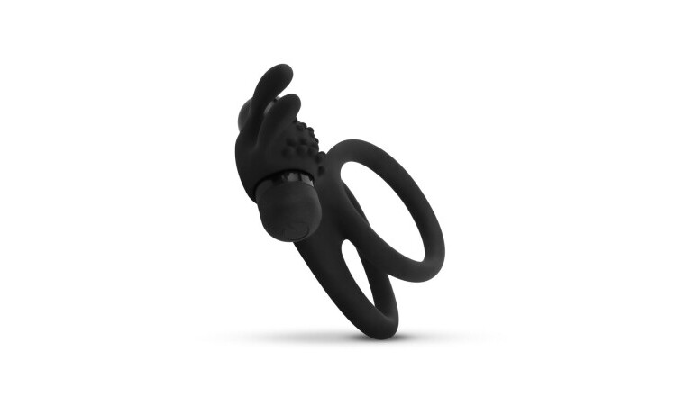 Share Ring - Double Vibrating Cock Ring with Rabbit Ears - Image 5