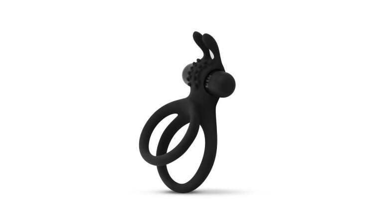 Share Ring - Double Vibrating Cock Ring with Rabbit Ears - Image 1