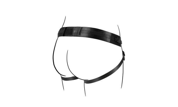 No-Parts - Taylor Adjustable Strap On Harness with Double O-Ring - Image 3