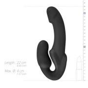 No-Parts - Morgan Strapless Strap-On Dildo - 22 cm - Black - Image 12