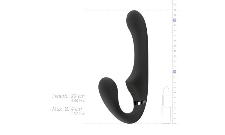 No-Parts - Avery Strapless Strap-On Vibrating Dildo - 22 cm - Image 13