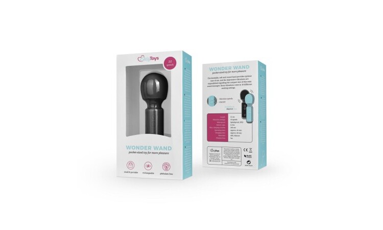 Mini Vibe Wand Vibrator - Black - Image 7