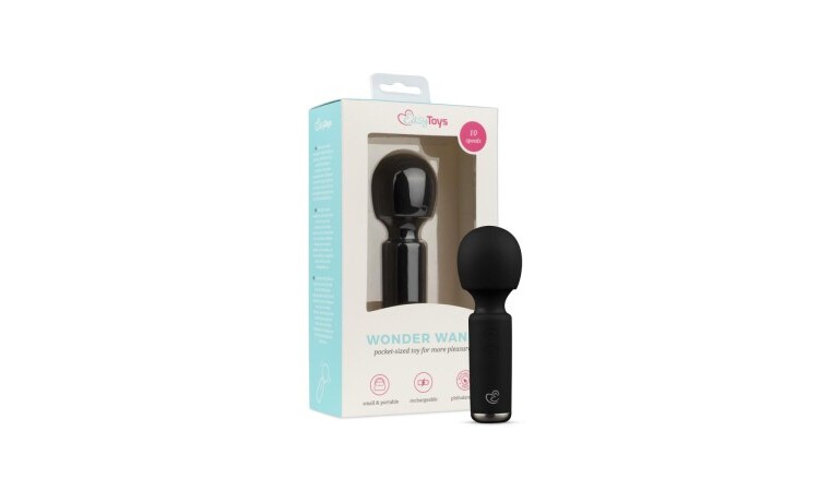 Mini Vibe Wand Vibrator - Black - Image 9