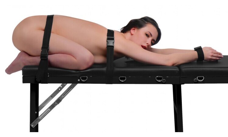 Bondage Massage Bed with Cuffs - Image 1
