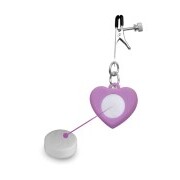 Charmed - Heart Adjustable Nipple Clamps with LED Lights - Image 4