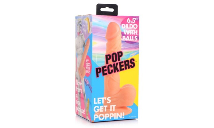 Poppin Dildo 16.5 cm - Beige - Image 5