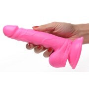 Poppin Dildo 16.5 cm - Pink - Image 4