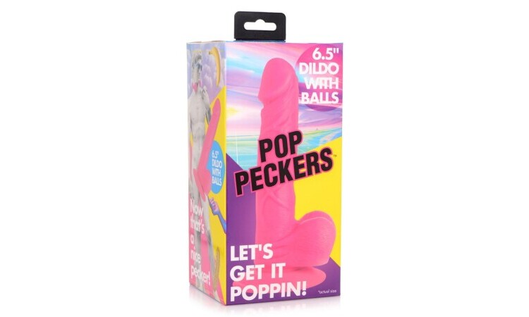 Poppin Dildo 16.5 cm - Pink - Image 5