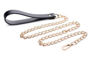 Luxury Leash - Black/Gold