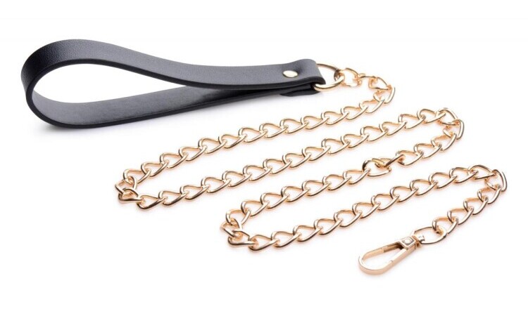 Luxury Leash - Black/Gold - Image 1