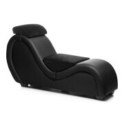 Kinky Sex Sofa With Cuffs And 2 Position Pillows - Black - Image 2