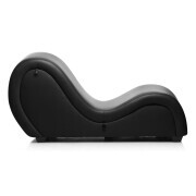 Kinky Sex Sofa With Cuffs And 2 Position Pillows - Black - Image 4