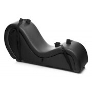 Kinky Sex Sofa With Cuffs And 2 Position Pillows - Black - Image 1