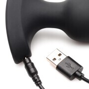 Laser Heart Silicone Anal Plug - Medium - Image 4