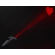 Laser Heart Silicone Anal Plug - Medium - Image 5