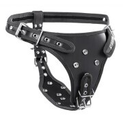 Double Penetration Strap On Harness - Black - Image 2