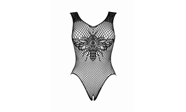 Sexy Crotchless Bodysuit - Black - Image 3