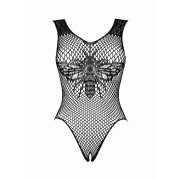 Sexy Crotchless Bodysuit - Black - Image 3
