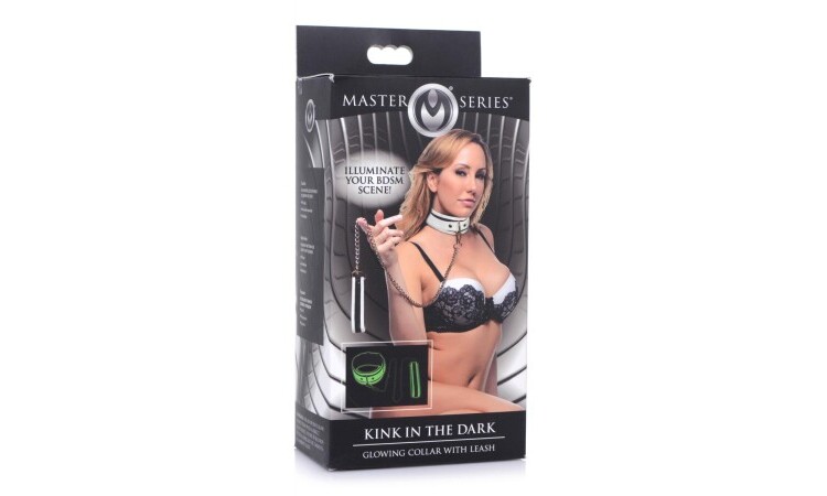 Kink in the Dark - Glow-In-The-Dark Collar With Belt - Image 4