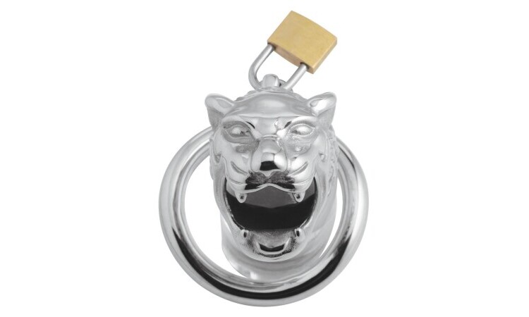 Tiger King Cock Cage With Lock - Image 4