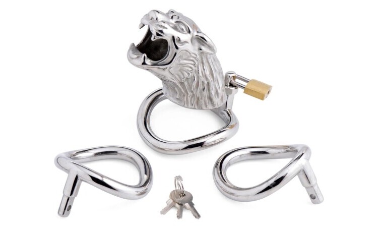 Tiger King Cock Cage With Lock - Image 5