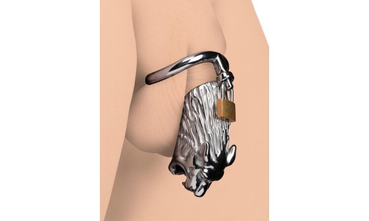 Tiger King Cock Cage With Lock - Image 2