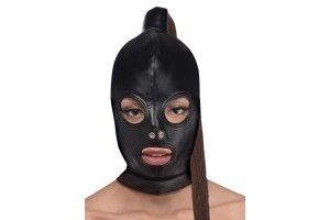 Bondage Hood With Ponytail