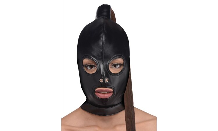 Bondage Hood With Ponytail - Image 1