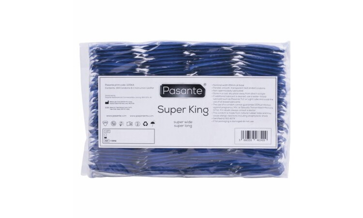 Pasante Super King Size Condoms - 144 Pieces - Image 1