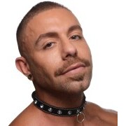 Diamond Choker with O-Ring - Black - Image 6