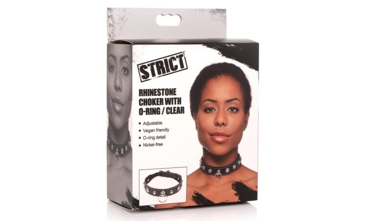 Diamond Choker with O-Ring - Black - Image 7