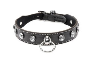 Diamond Choker with O-Ring - Black