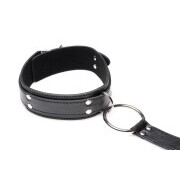 Collar with Cuffs Restraint Set - Black - Image 2