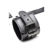 Collar with Cuffs Restraint Set - Black - Image 3