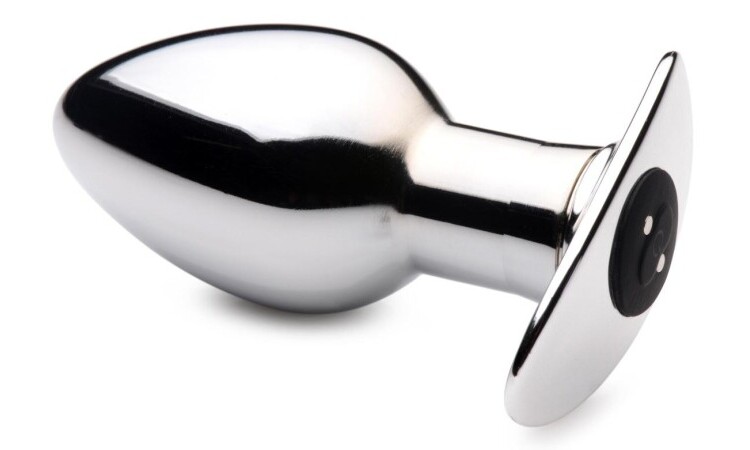 Chrome Blast Rechargeable Butt plug with Remote Control - Large - Image 2