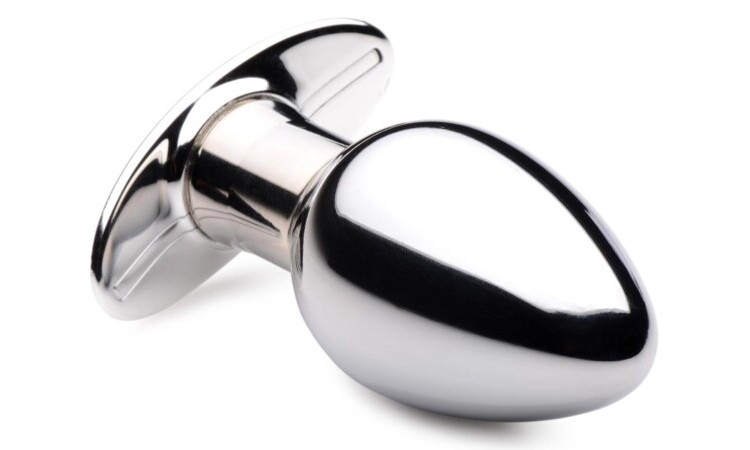 Chrome Blast Rechargeable Butt plug with Remote Control - Large - Image 3