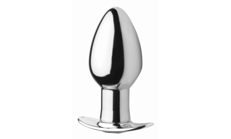 Chrome Blast Rechargeable Butt plug with Remote Control - Large - Image 1
