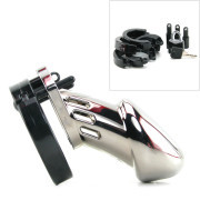 CB-6000 Chastity Cage - Chrome - 35 mm - Image 2