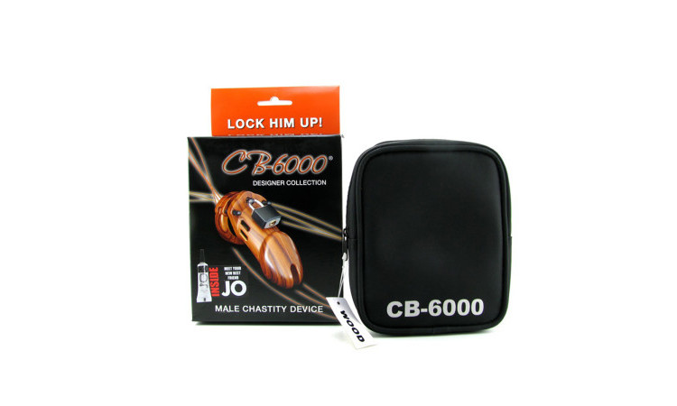 CB-6000 Chastity Cage - Wood - 35 mm - Image 6