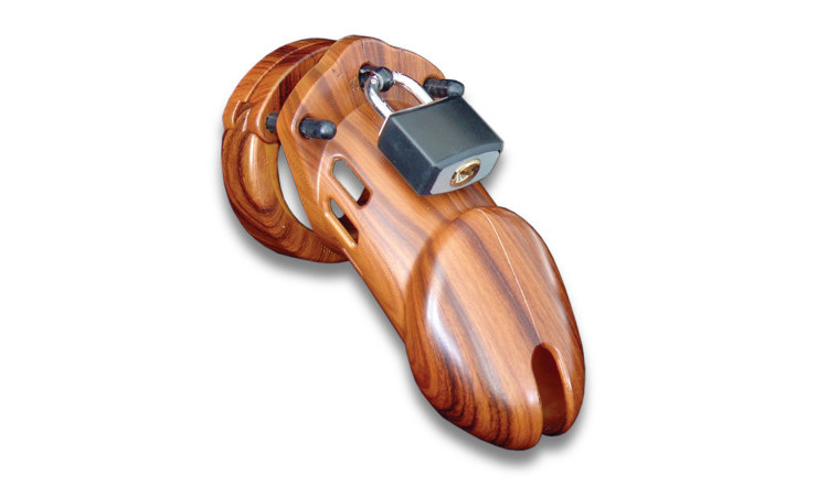 CB-6000 Chastity Cage - Wood - 35 mm - Image 1