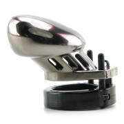 CB-6000S Chastity Cage - Chrome - 35 mm - Image 3
