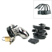 CB-6000S Chastity Cage - Chrome - 35 mm - Image 4