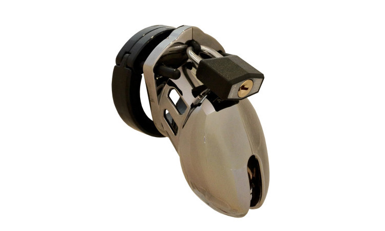 CB-6000S Chastity Cage - Chrome - 35 mm - Image 1