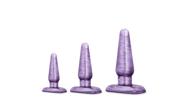 B Yours - Anal Plug Set - Purple Swirl - Image 1