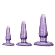B Yours - Anal Plug Set - Purple Swirl - Image 1